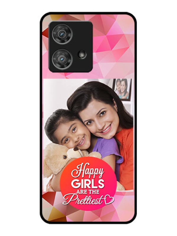 Custom Motorola Edge 40 Neo Custom Glass Phone Case - Abstract Triangle Design