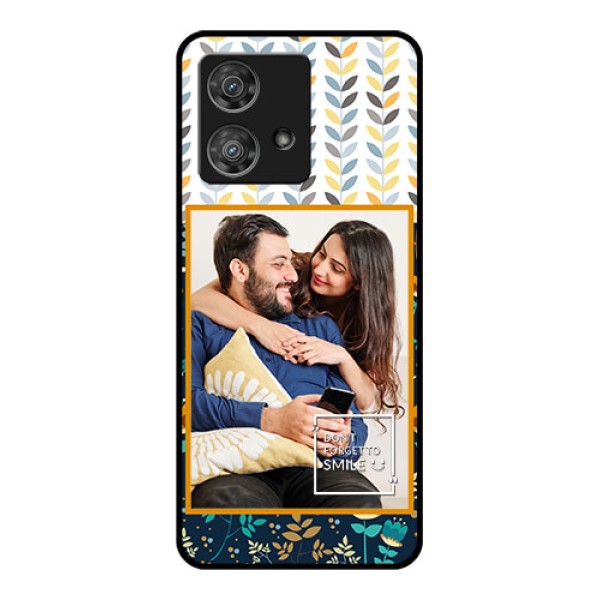 Motorola Edge 40 Neo Custom Glass Phone Case - Pattern Design