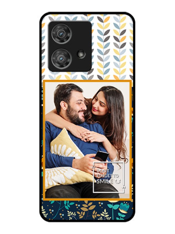 Custom Motorola Edge 40 Neo Custom Glass Phone Case - Pattern Design
