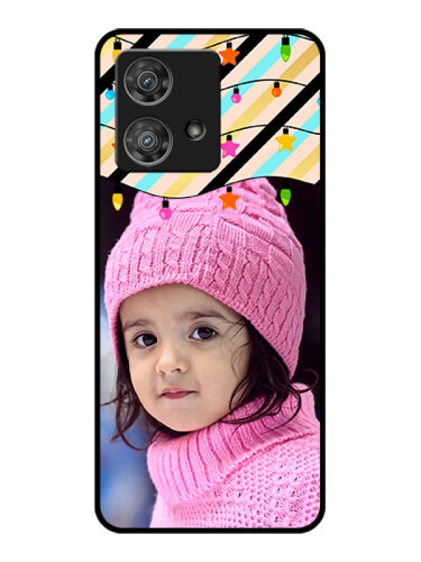 Custom Motorola Edge 40 Neo Custom Glass Phone Case - Lights Hanging Design