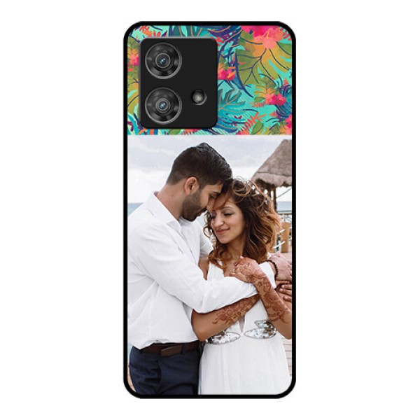 Motorola Edge 40 Neo Custom Glass Phone Case - Watercolor Floral Design Motorola Edge 40 Neo Custom Glass Phone Case - Watercolor Floral Design