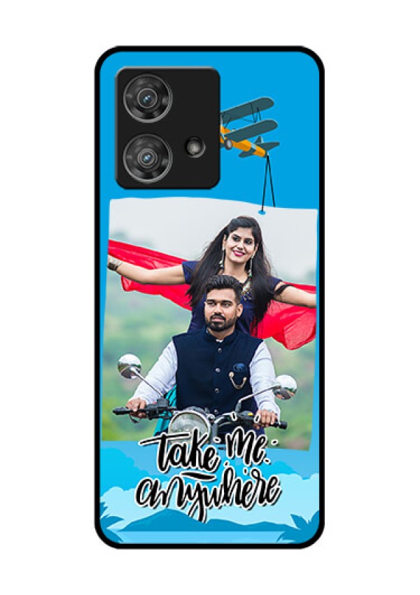 Motorola Edge 40 Neo Custom Glass Phone Case - Traveller Design