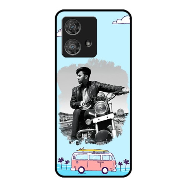 Motorola Edge 40 Neo Custom Glass Phone Case - Travel & Adventure Design