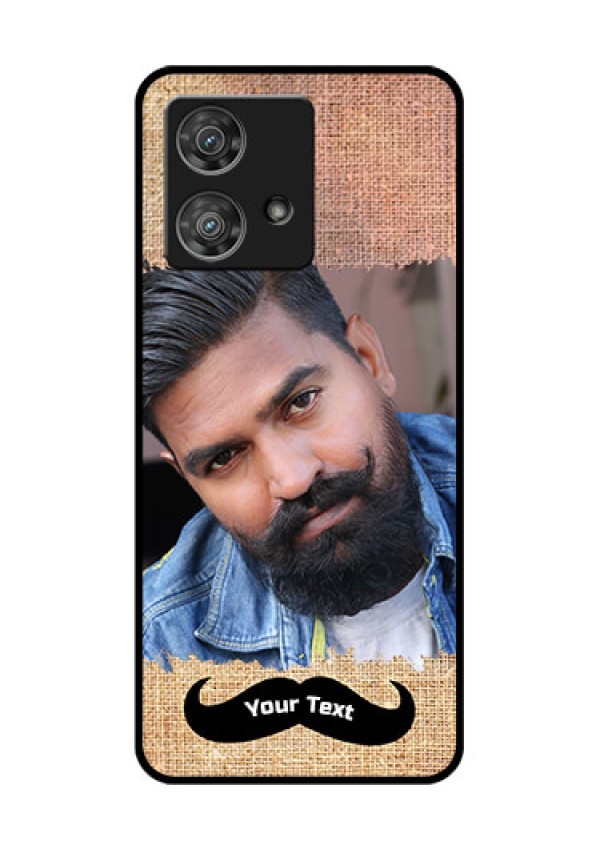 Motorola Edge 40 Neo Custom Glass Phone Case - With Texture Design