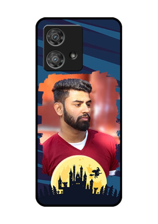 Motorola Edge 40 Neo Custom Glass Phone Case - Halloween Witch Design