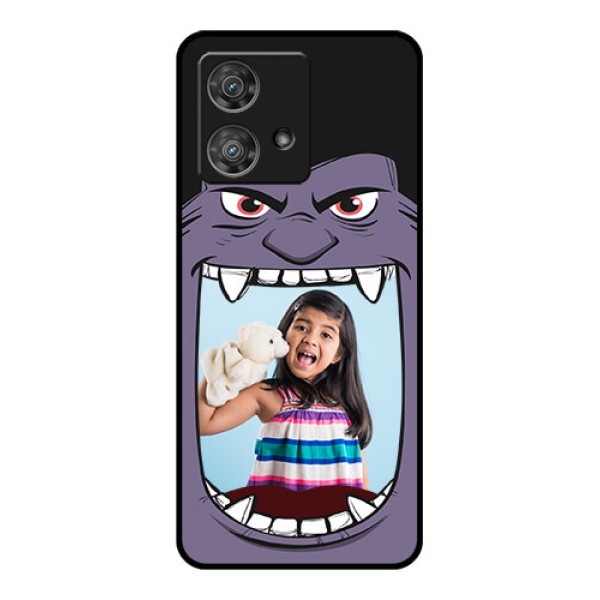 Motorola Edge 40 Neo Custom Glass Phone Case - Angry Monster Design