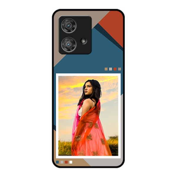 Motorola Edge 40 Neo Custom Glass Phone Case - Retro Color Pallet Design Motorola Edge 40 Neo Custom Glass Phone Case - Retro Color Pallet Design