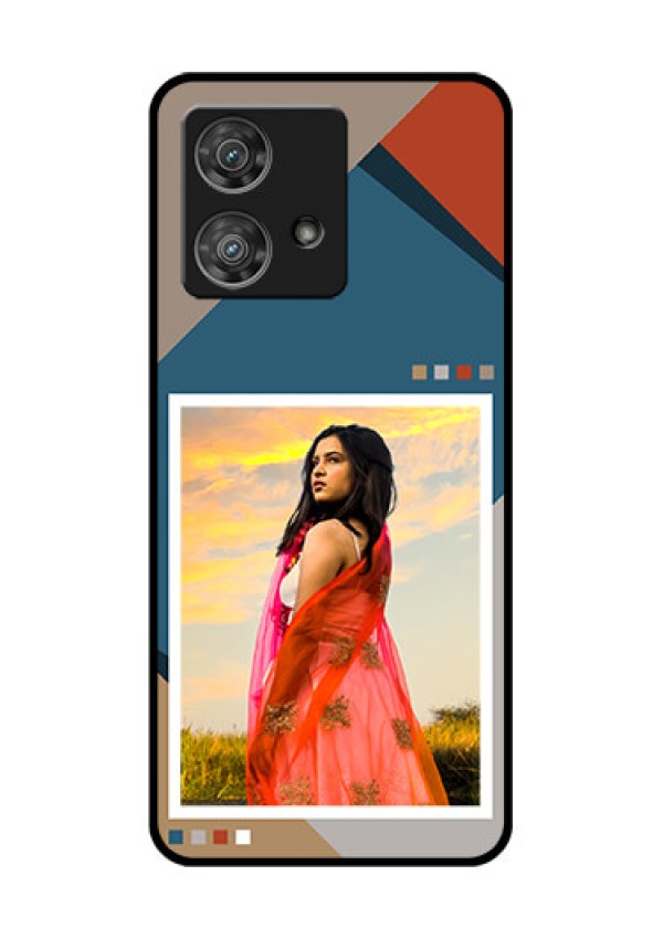 Motorola Edge 40 Neo Custom Glass Phone Case - Retro Color Pallet Design