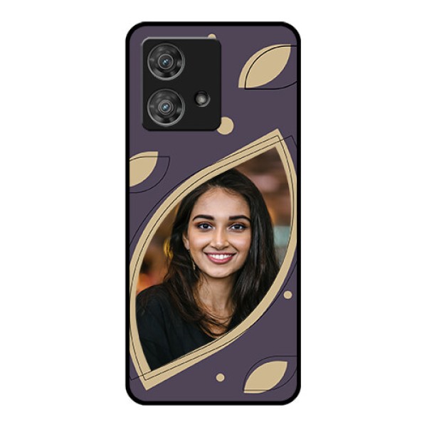 Motorola Edge 40 Neo Custom Glass Phone Case - Falling Leaf Design
