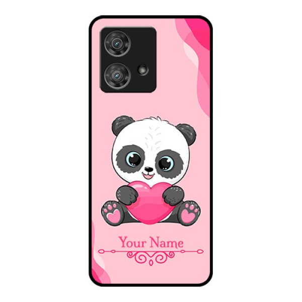 Motorola Edge 40 Neo Custom Glass Phone Case - Cute Panda Design