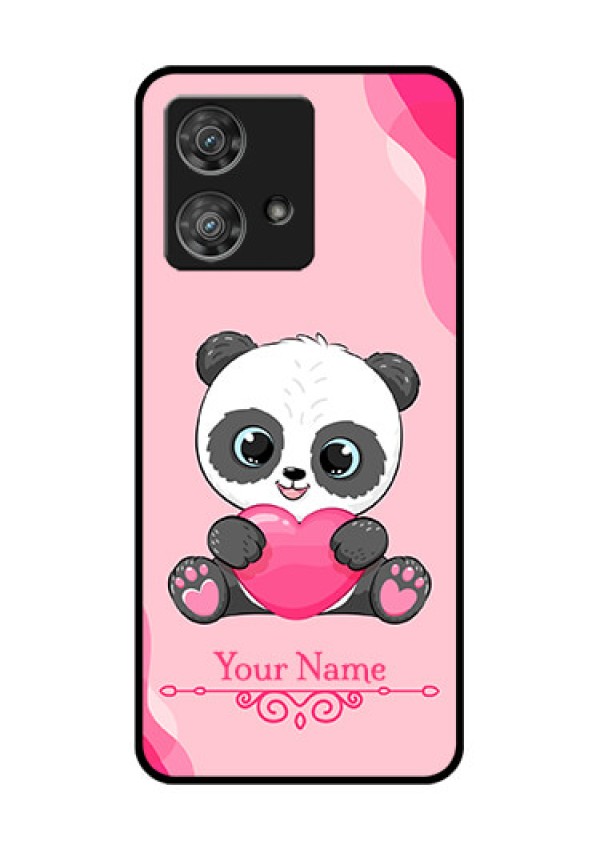 Motorola Edge 40 Neo Custom Glass Phone Case - Cute Panda Design