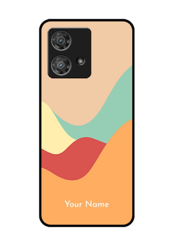 Motorola Edge 40 Neo Custom Glass Phone Case - Ocean Waves Multi - Colour Design