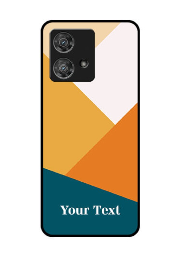 Motorola Edge 40 Neo Custom Glass Phone Case - Stacked Multi - Colour Design