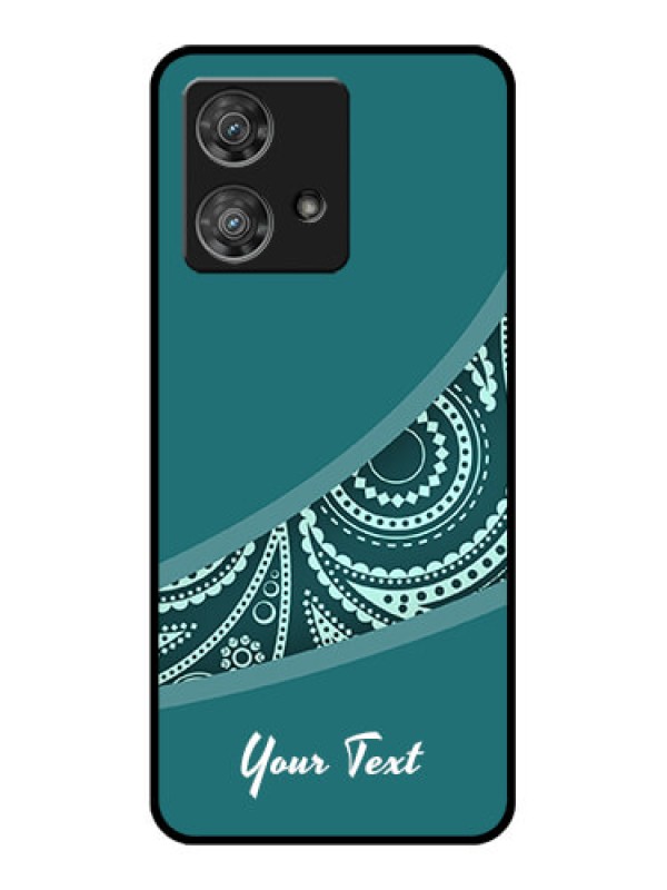 Custom Motorola Edge 40 Neo Custom Glass Phone Case - Semi Visible Floral Design