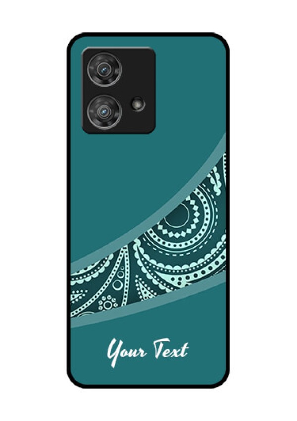 Motorola Edge 40 Neo Custom Glass Phone Case - Semi Visible Floral Design