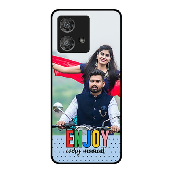 Motorola Edge 40 Neo Custom Glass Phone Case - Enjoy Every Moment Design Motorola Edge 40 Neo Custom Glass Phone Case - Enjoy Every Moment Design
