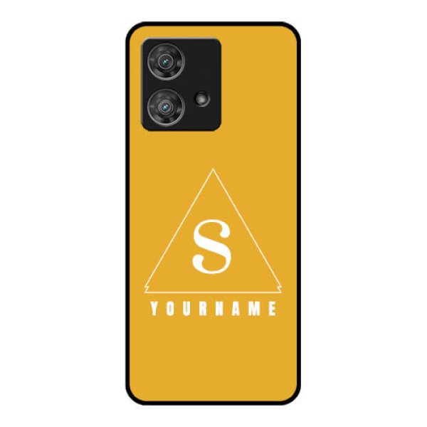 Motorola Edge 40 Neo Custom Glass Phone Case - Simple Triangle Design Motorola Edge 40 Neo Custom Glass Phone Case - Simple Triangle Design