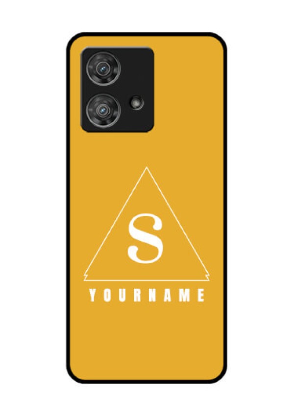 Motorola Edge 40 Neo Custom Glass Phone Case - Simple Triangle Design