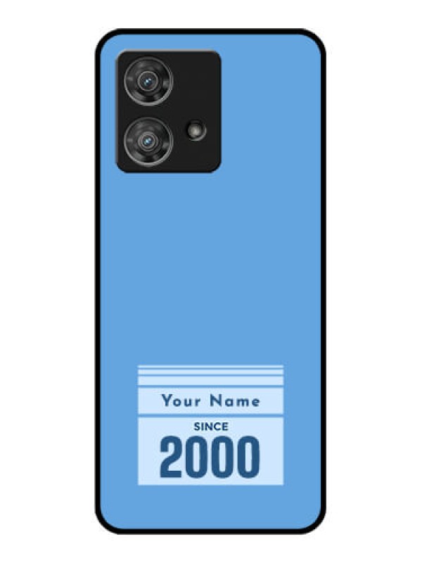 Custom Motorola Edge 40 Neo Custom Glass Phone Case - Custom Year Of Birth Design