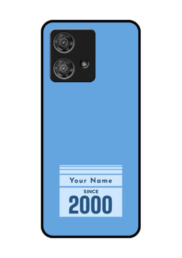 Motorola Edge 40 Neo Custom Glass Phone Case - Custom Year Of Birth Design