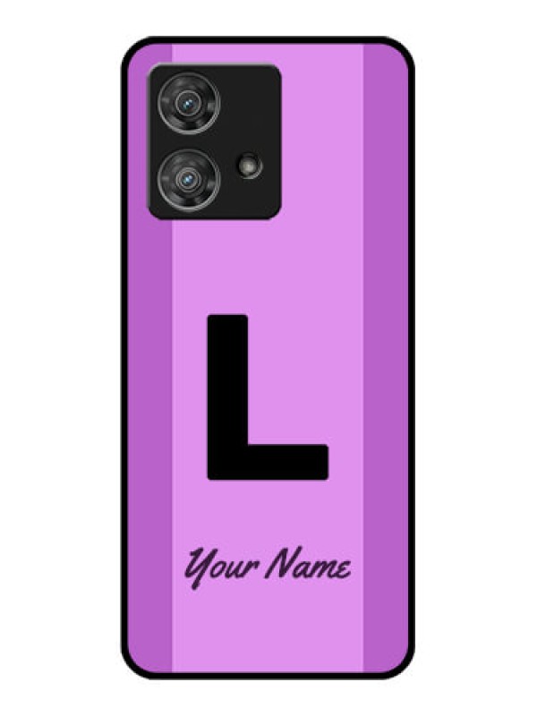 Custom Motorola Edge 40 Neo Custom Glass Phone Case - Tricolor Custom Text Design