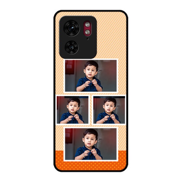 Motorola Edge 40 Custom Glass Phone Case - Bulk Photos Upload Design Motorola Edge 40 Custom Glass Phone Case - Bulk Photos Upload Design