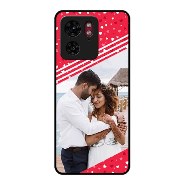 Motorola Edge 40 Custom Glass Phone Case - Valentines Gift Design
