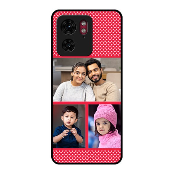Motorola Edge 40 Custom Glass Phone Case - Bulk Photo Upload Design Motorola Edge 40 Custom Glass Phone Case - Bulk Photo Upload Design
