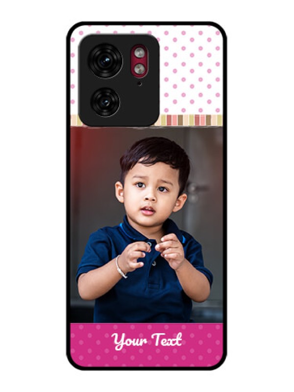 Custom Motorola Edge 40 Custom Glass Phone Case - Cute Girls Cover Design