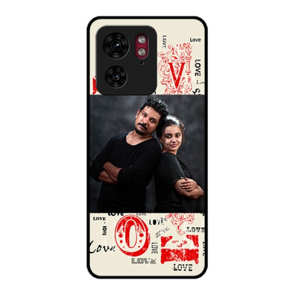Motorola Edge 40 Custom Glass Phone Case - Trendy Love Design Case Motorola Edge 40 Custom Glass Phone Case - Trendy Love Design Case