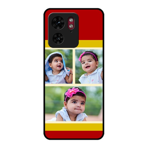Motorola Edge 40 Custom Glass Phone Case - Multiple Pic Upload Design