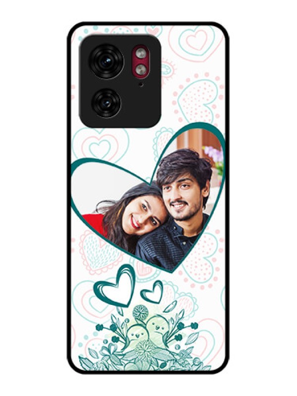 Custom Motorola Edge 40 Custom Glass Phone Case - Premium Couple Design