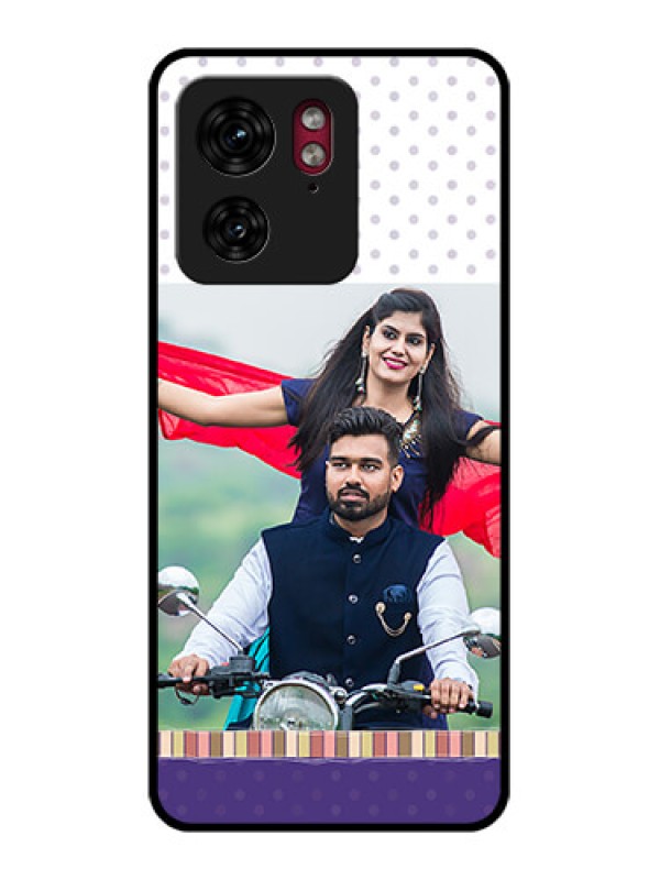 Custom Motorola Edge 40 Custom Glass Phone Case - Cute Family Design