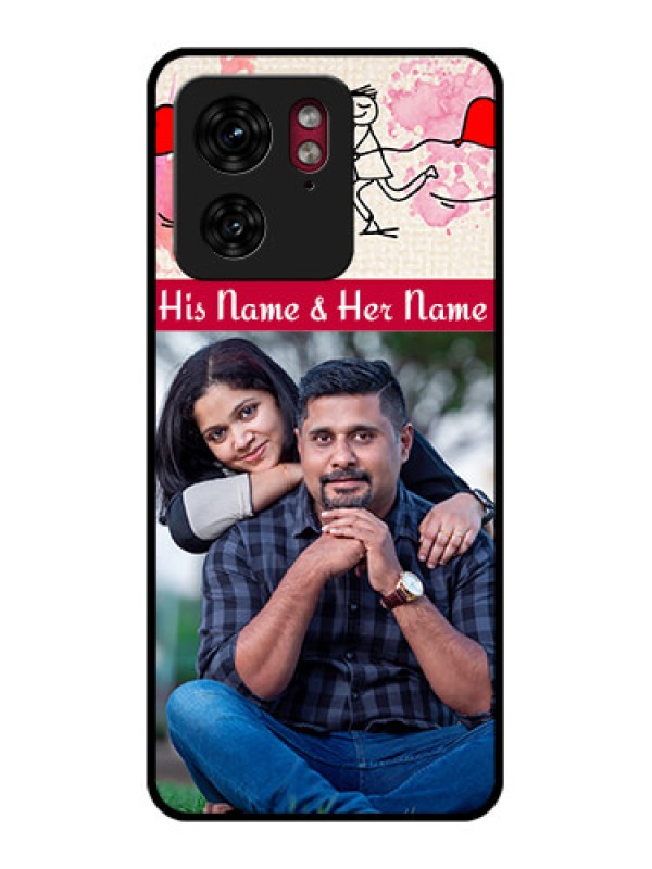 Custom Motorola Edge 40 Custom Glass Phone Case - You And Me Case Design