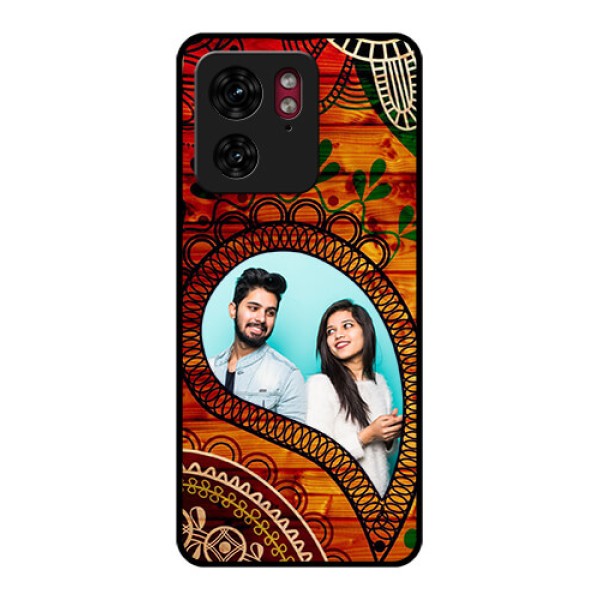 Motorola Edge 40 Custom Glass Phone Case - Abstract Colorful Design