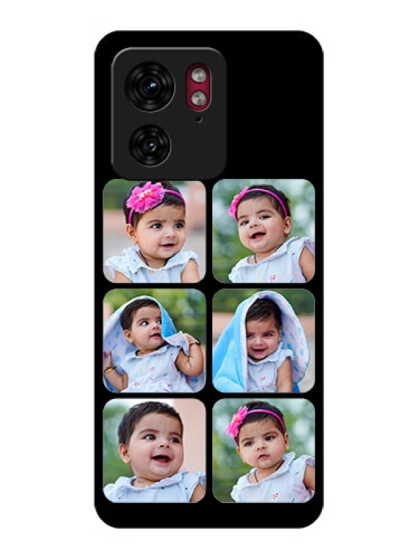 Custom Motorola Edge 40 Custom Glass Phone Case - Multiple Pictures Design