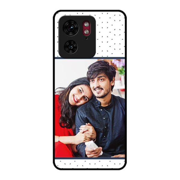 Motorola Edge 40 Custom Glass Phone Case - Premium Dot Design