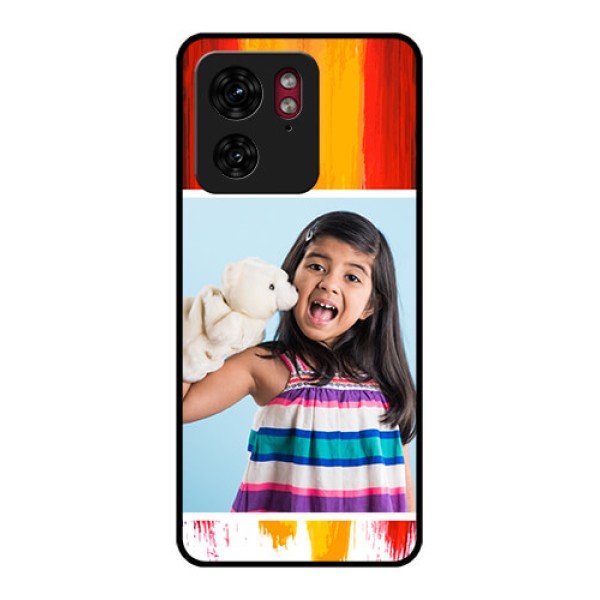 Motorola Edge 40 Custom Glass Phone Case - Multi Color Design