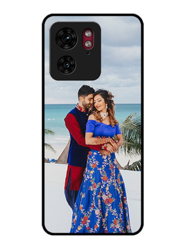 Custom Motorola Edge 40 Custom Glass Phone Case - Upload Full Picture Design
