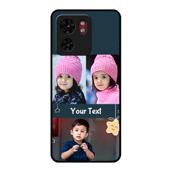Motorola Edge 40 Custom Glass Phone Case - Hanging Stars Design