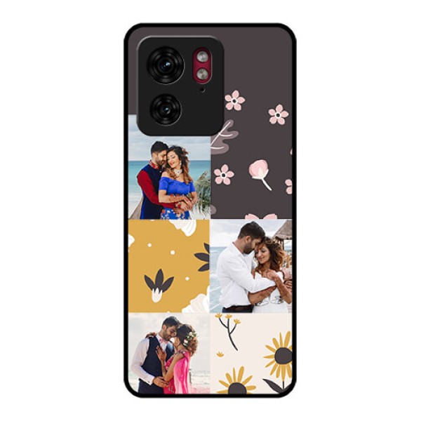 Motorola Edge 40 Custom Glass Phone Case - 3 Images With Floral Design Motorola Edge 40 Custom Glass Phone Case - 3 Images With Floral Design