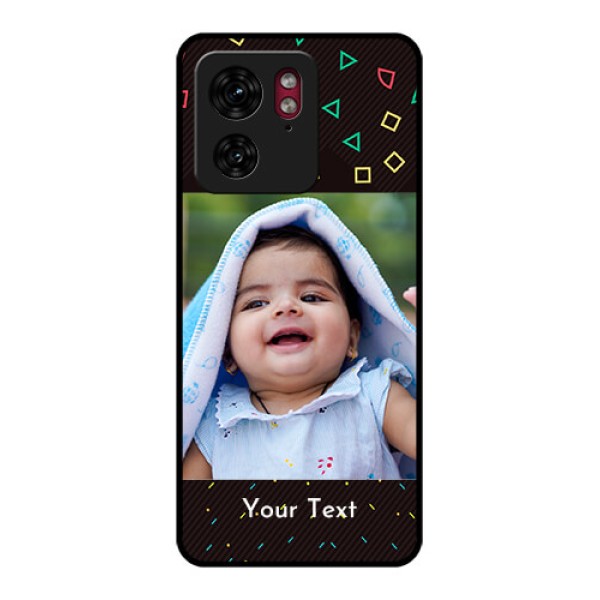 Motorola Edge 40 Custom Glass Phone Case - With Confetti Birthday Design Motorola Edge 40 Custom Glass Phone Case - With Confetti Birthday Design