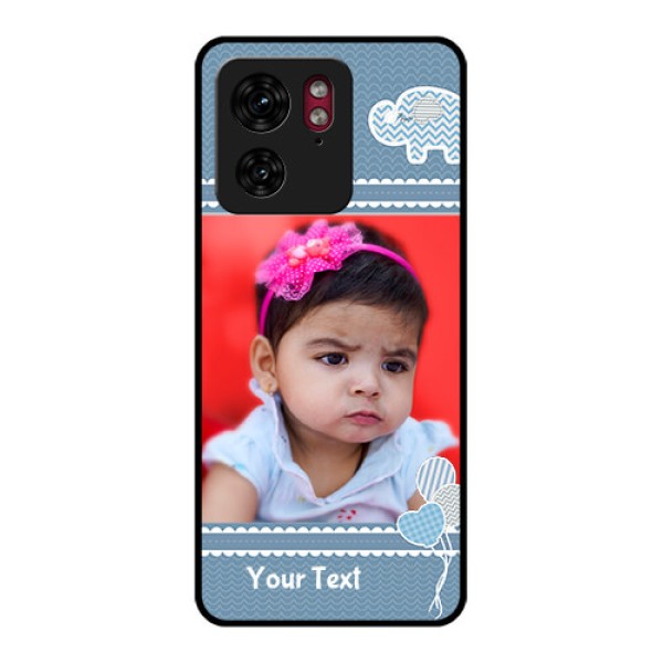Motorola Edge 40 Custom Glass Phone Case - With Kids Pattern Design Motorola Edge 40 Custom Glass Phone Case - With Kids Pattern Design