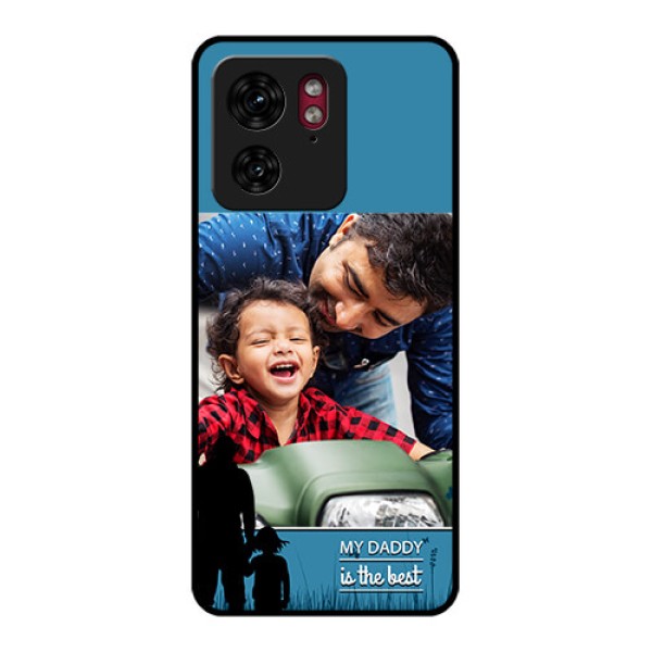 Motorola Edge 40 Custom Glass Phone Case - Best Dad Design