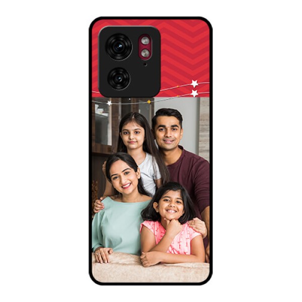 Motorola Edge 40 Custom Glass Phone Case - Happy Family Design
