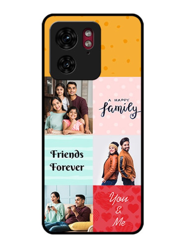 Custom Motorola Edge 40 Custom Glass Phone Case - Images With Quotes Design