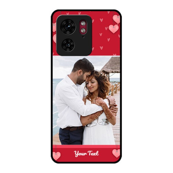 Motorola Edge 40 Custom Glass Phone Case - Valentines Day Design