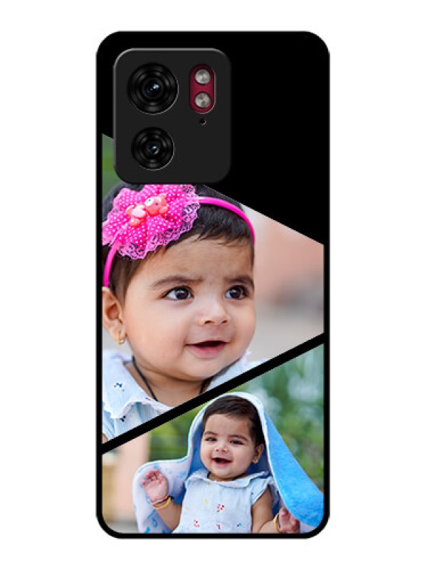 Custom Motorola Edge 40 Custom Glass Phone Case - Semi Cut Design