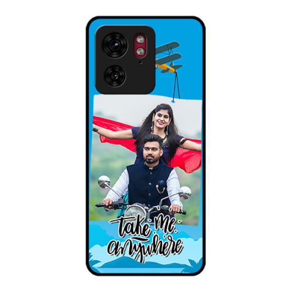 Motorola Edge 40 Custom Glass Phone Case - Traveller Design