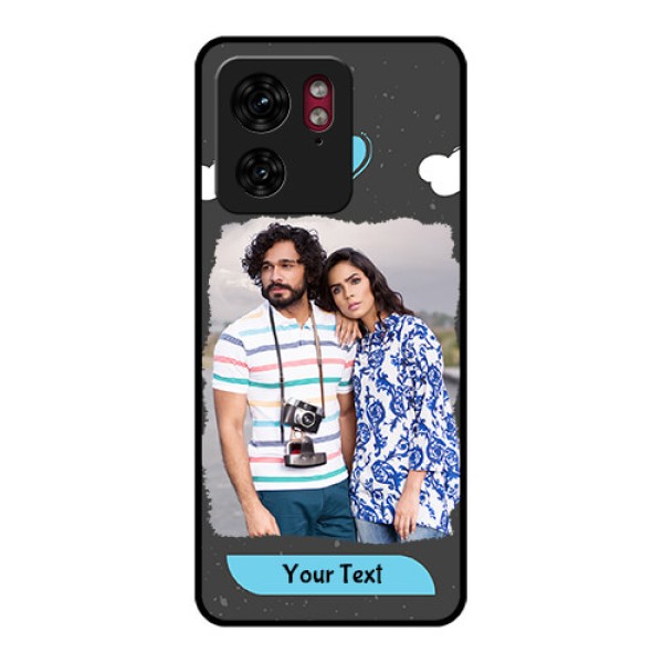 Motorola Edge 40 Custom Glass Phone Case - Splashes With Love Doodles Design Motorola Edge 40 Custom Glass Phone Case - Splashes With Love Doodles Design